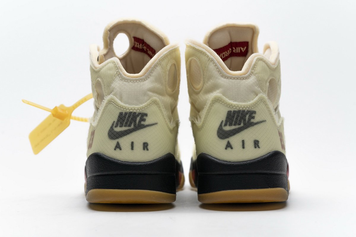 DH8565-100 OFF White x Air Jordan 5 Retro SP Sail - Image 7