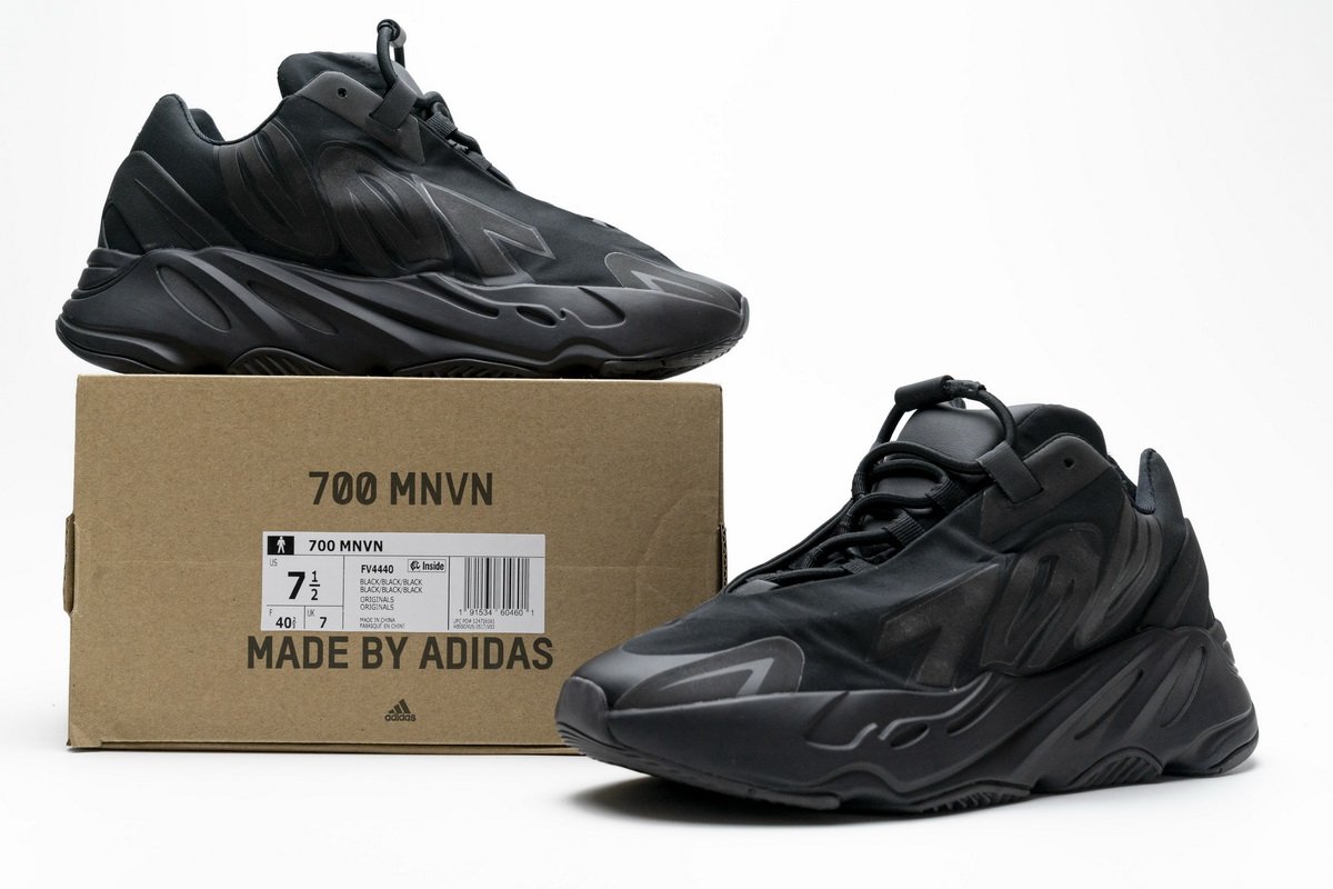 FV4440 adidas Yeezy Boost 700 MNVN “Triple Black” - Image 2