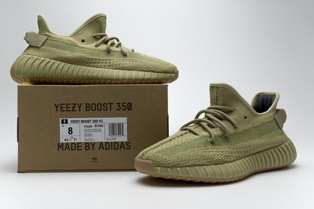 FY5346 adidas Yeezy Boost 350 V2"Sulfur" Basf Boost - Image 2