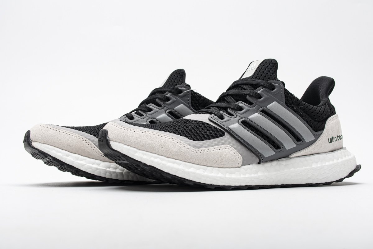 EF0726 adidas Ultra Boost S&L Black Grey Real Boost - Image 2