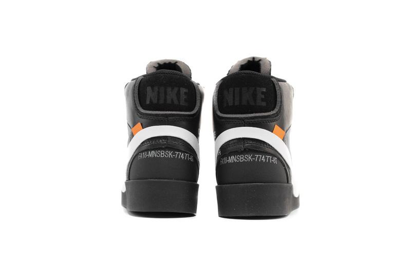 OFF WHITE X Nike Blazer Mid AA3832-001 Black - Image 4