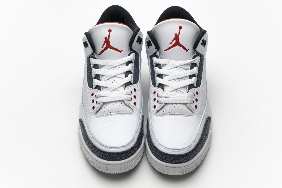 CZ6431-100 Air Jordan 3 Retro Fire Red Denim - Image 4