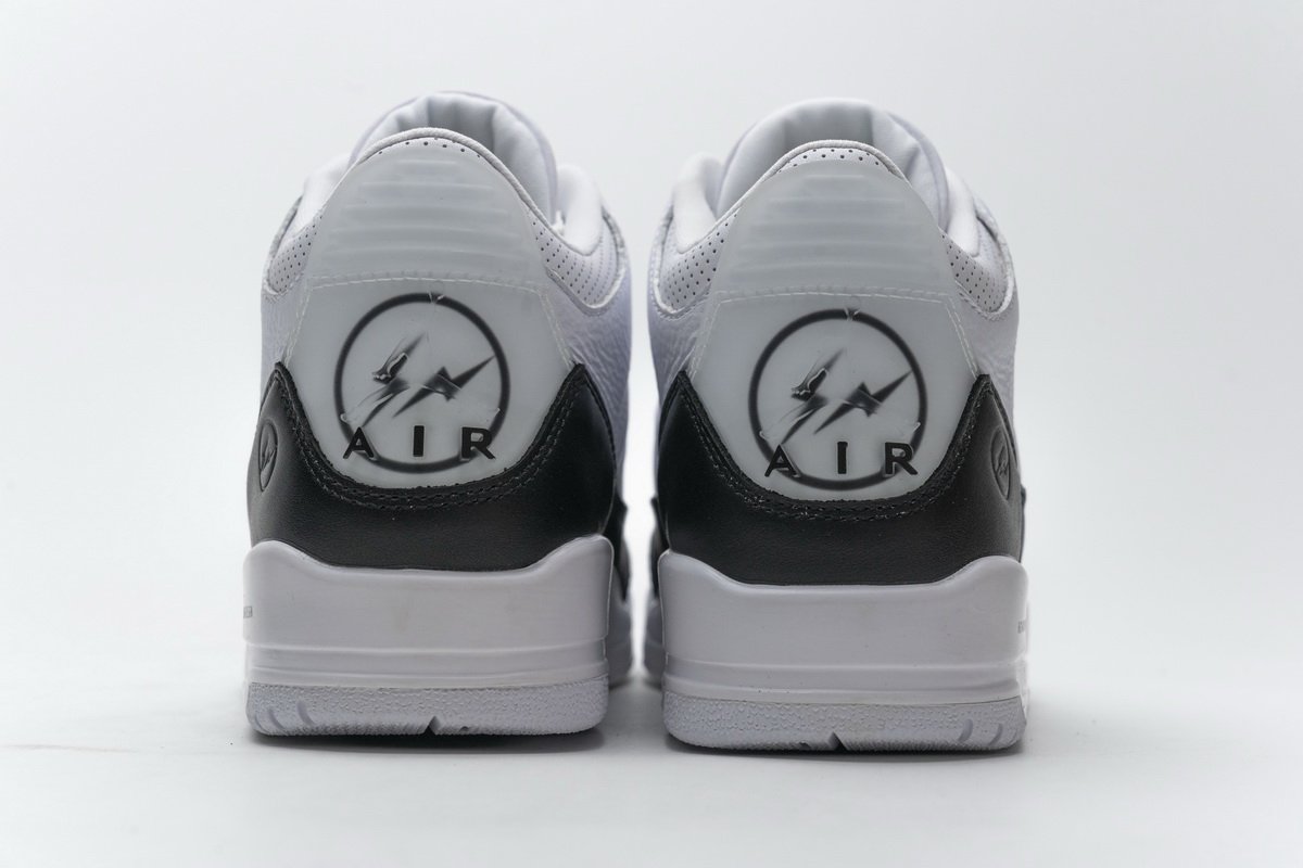 DA3595-100 Fragment Design x Air Jordan 3 Black White - Image 7