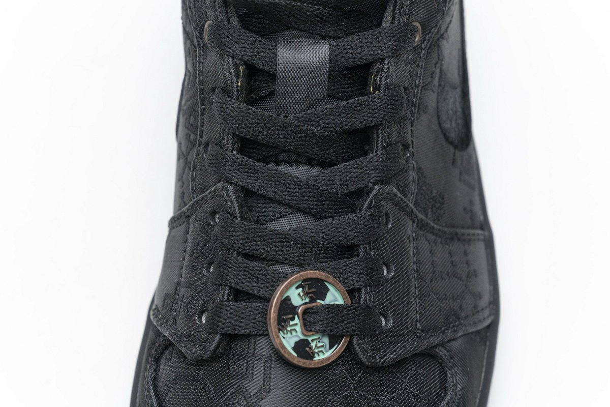CU2804-300 Edison Chen x Air Jordan 1 Mid “Fearless Black” - Image 11