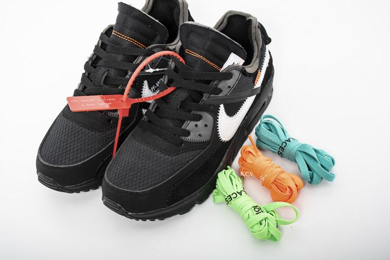 Off-White x Nike Air Max 90 “All Black” AA7293-001 - Image 8